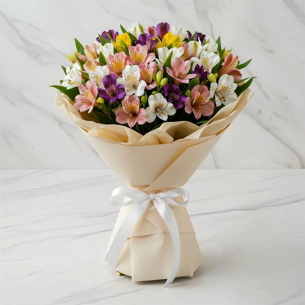 Букет цветов из: Альстромерии в Ольявидово