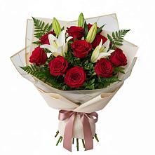 Букет цветов из:  Лилии и Розы в Ольявидово