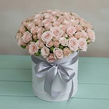 Цветочная композиция из Розы в шляпной коробке в Ольявидово