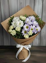 Букет цветов из:  Хризантемы и Розы в Ольявидово
