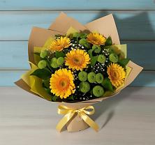 Букет цветов из:  Герберы и Хризантемы в Ольявидово