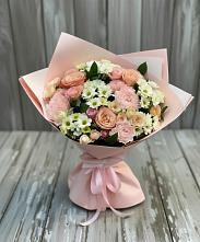 Букет цветов из:  Гвоздики, Розы и Хризантемы в Ольявидово