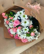 Букет цветов из:  Розы и Хризантемы в Ольявидово