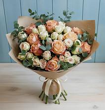 Букет цветов из:  Альстромерии и Розы в Ольявидово